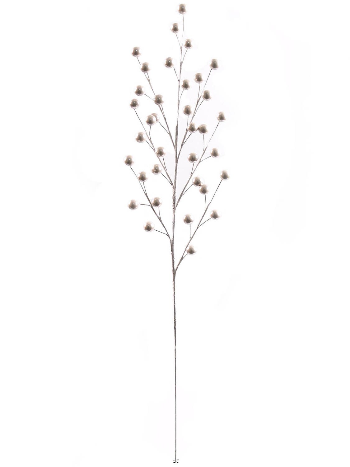 Metallic Pearl Berry Spray 19" with 35 Luscious Berries - 48-Pack for Elegant Christmas Floral Arrangements, Weddings, and Holiday Decor - 2024 Christmas Collection, Floral Home by Artificial Flowers