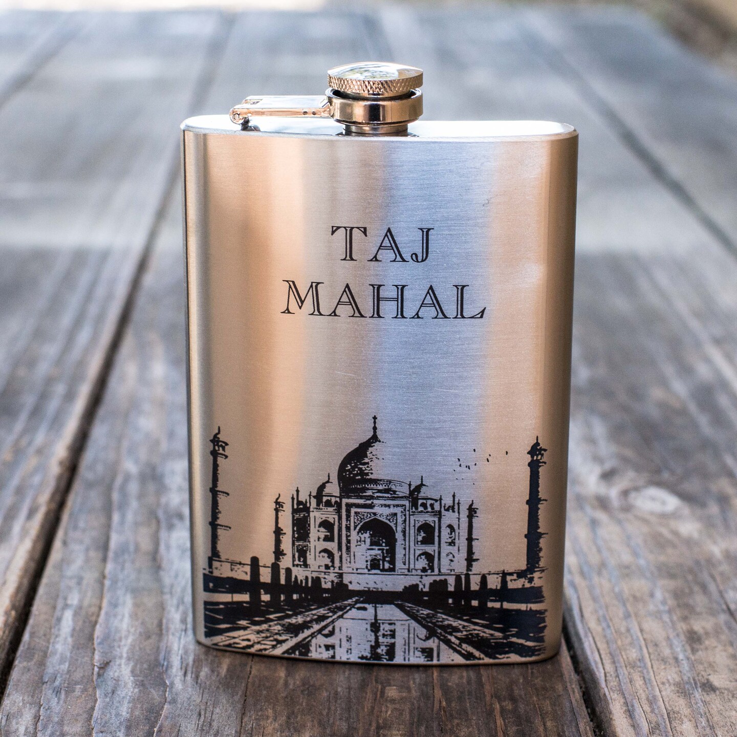 8oz Taj Mahal Stainless Steel Flask 8oz Taj Mahal Stainless Steel Flask
