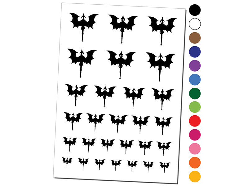 Flying Dragon with Wings Spread Temporary Tattoo Water Resistant Fake Body Art Set Collection