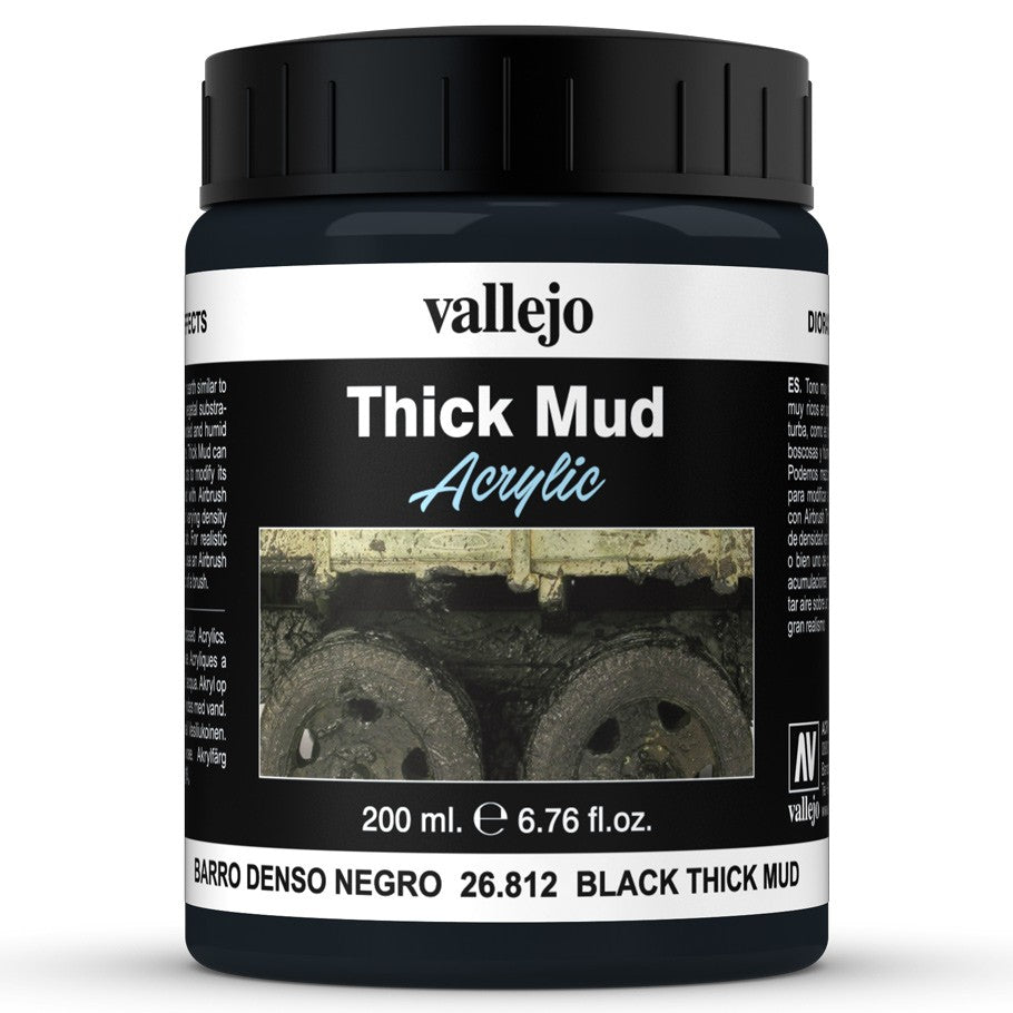 Vallejo Diorama Effects: Thick Mud - Black Thick Mud