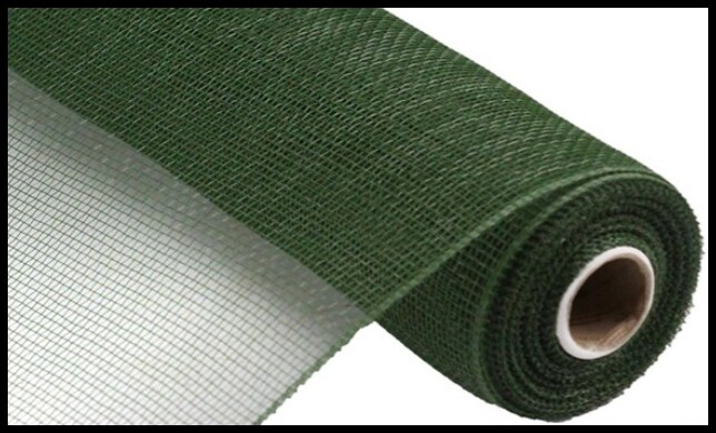 RE130243-10.25&#x22; x 10yd Deco Poly Mesh-Moss Green