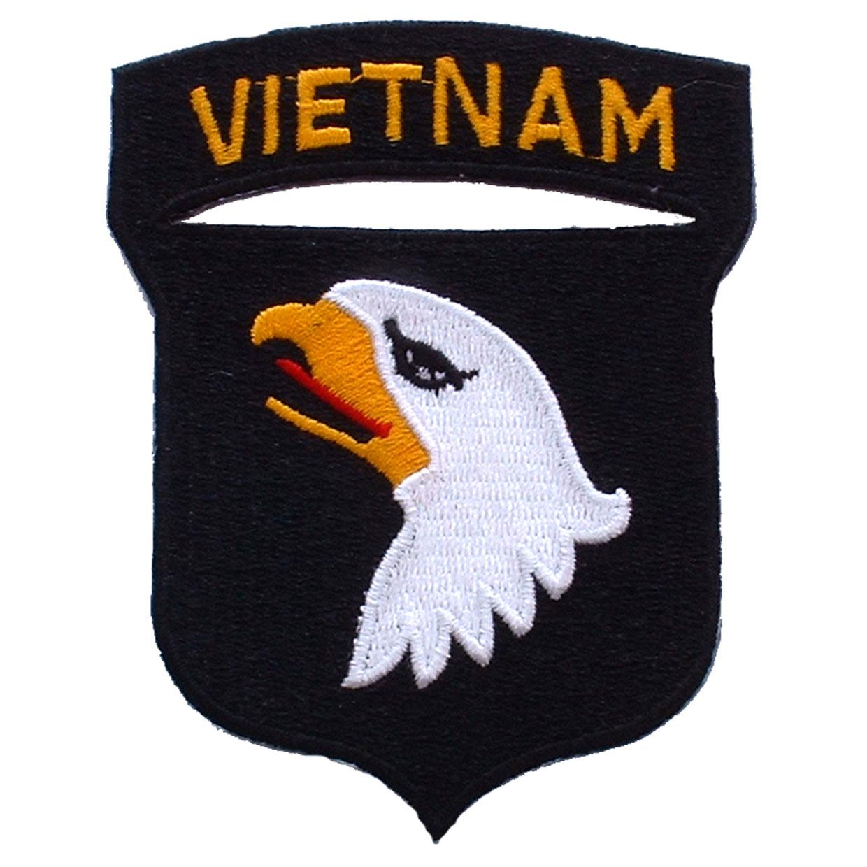 U.S. Army 101st Airborne Vietnam Patch Black & White 3