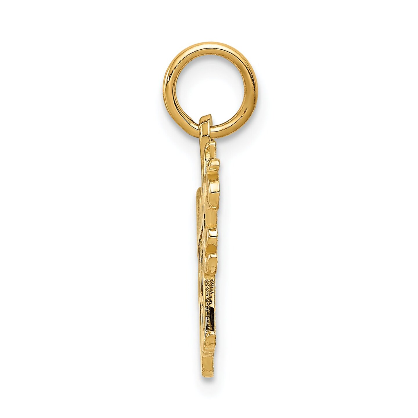14K Gold Daddys Little Girl Charm Daughter Pendant
