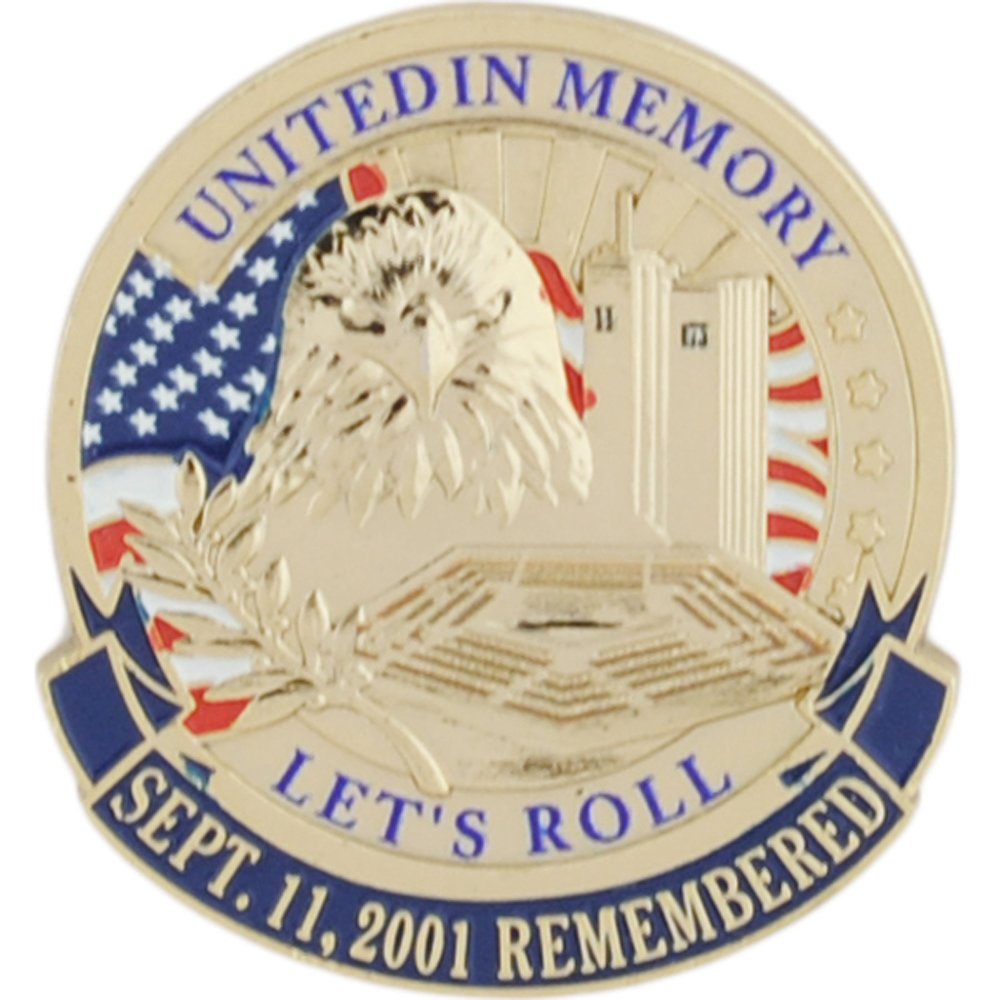 USA 911 Let&#x27;s Roll Pin 1&#x22;