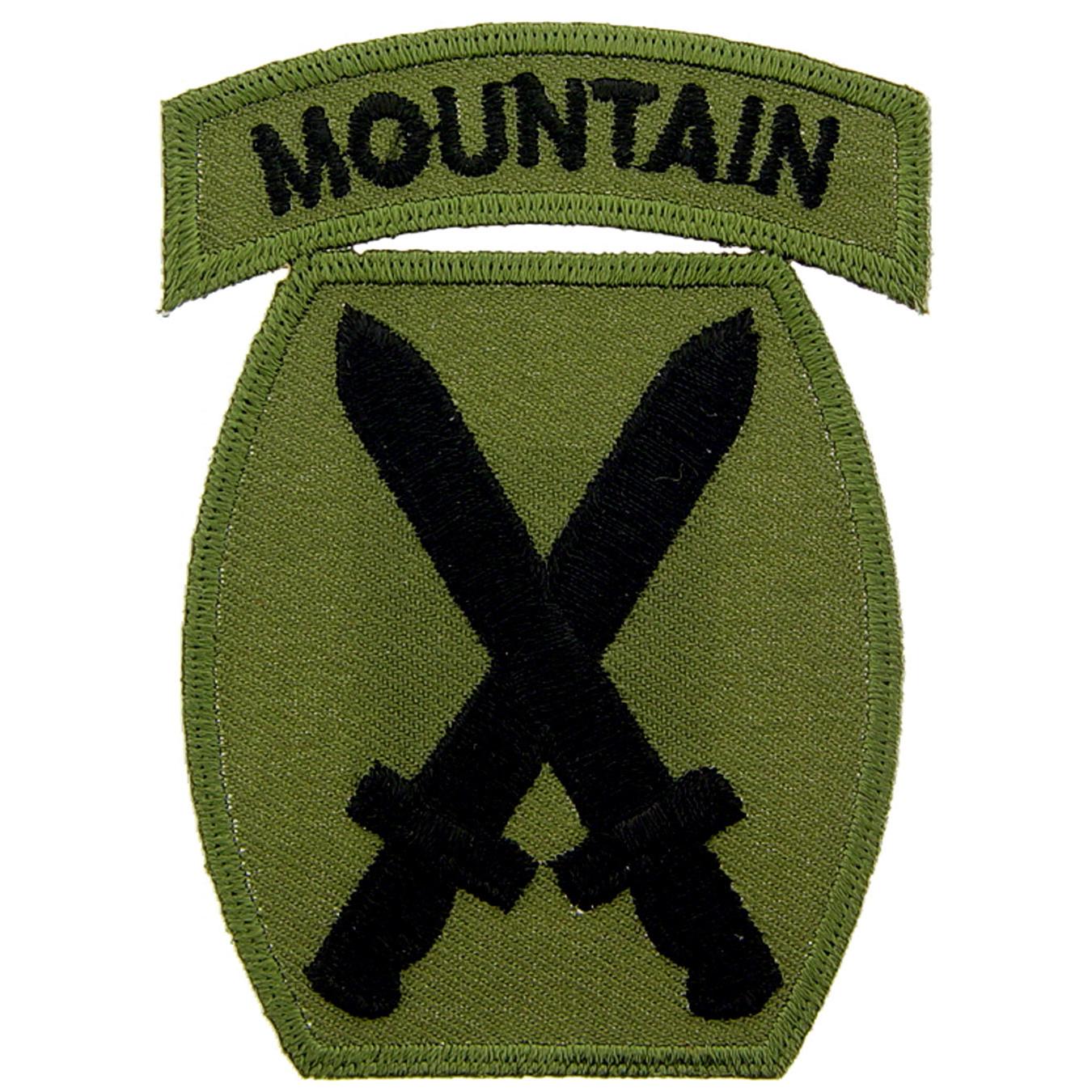 U.S. Army 10th Mountain Division Patch Green 3&#x22;