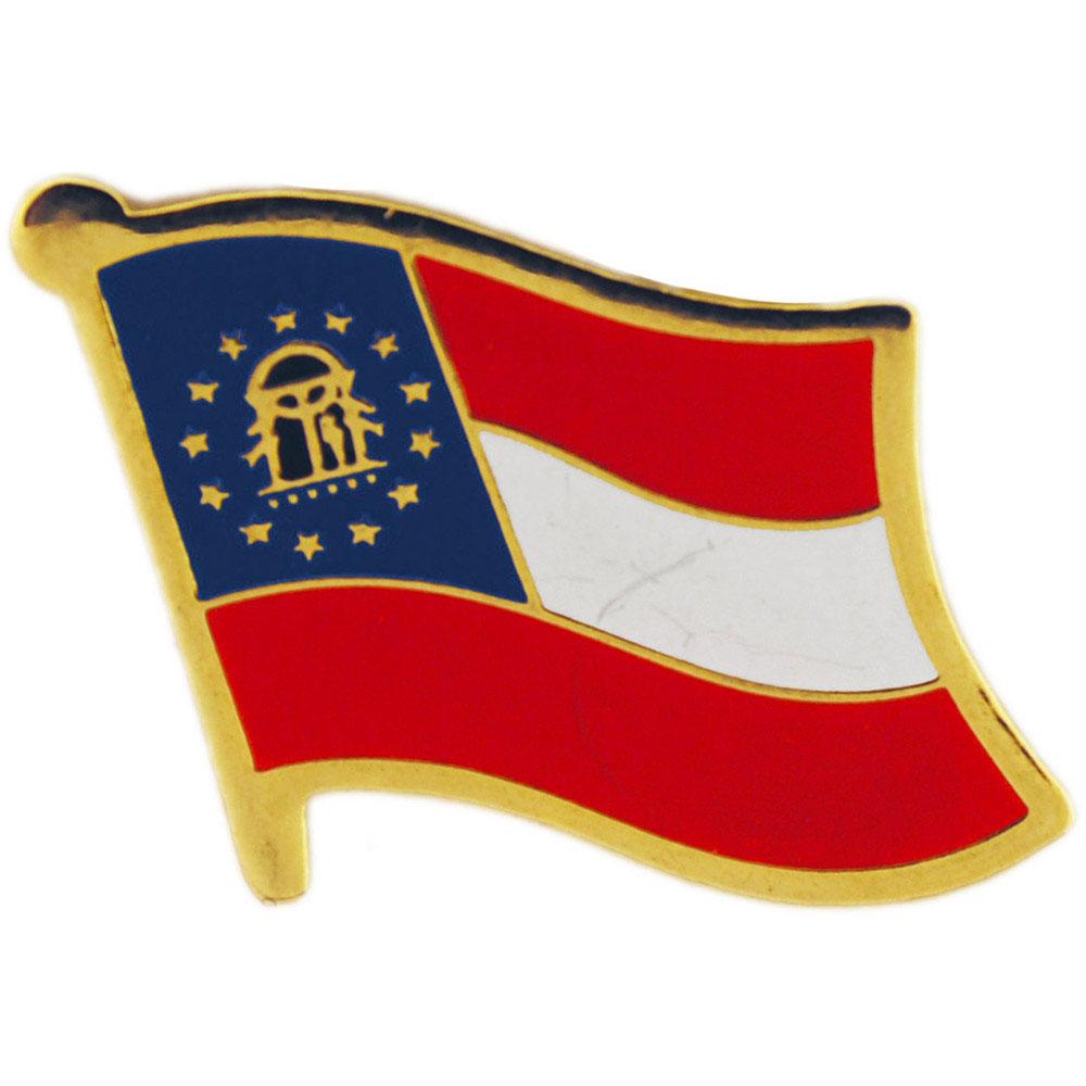 Georgia Flag Pin 1&#x22;