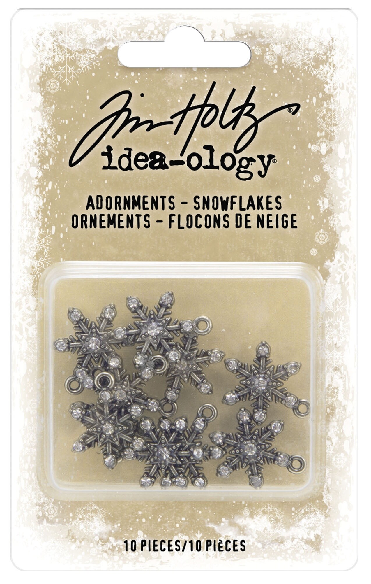 Idea-Ology Metal Adornments 10/Pkg-Snowflakes