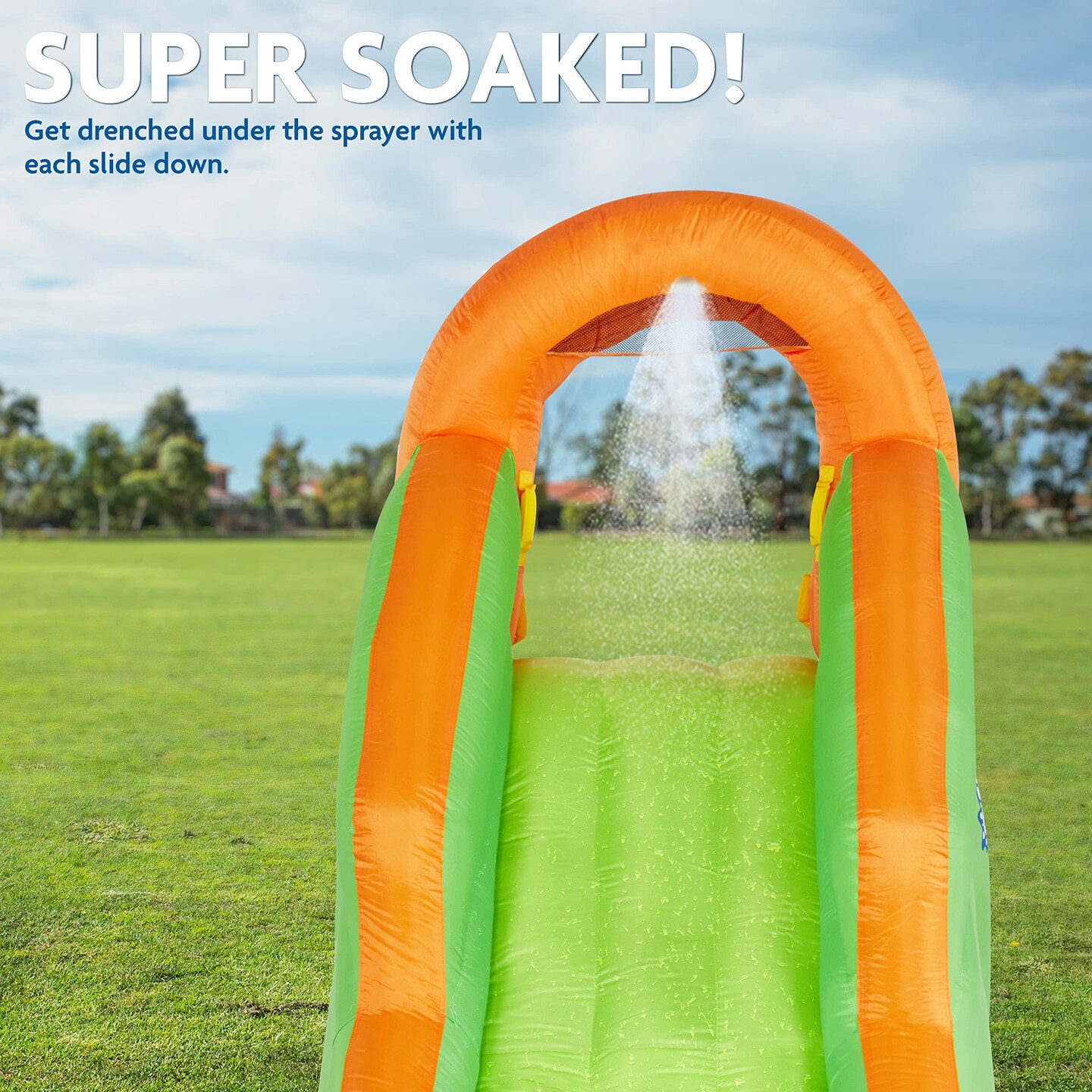 Sunny &#x26; Fun Inflatable Kids Backyard Water Park W/Slide