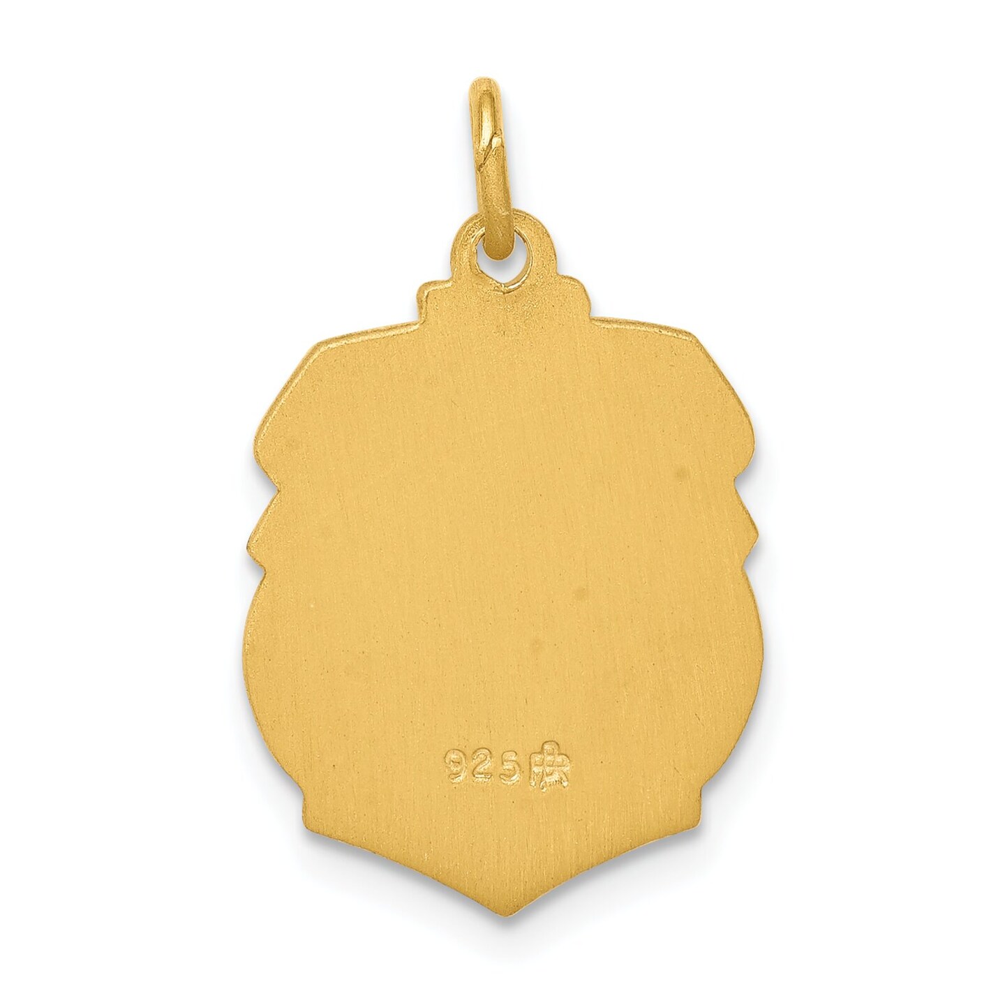 Sterling Silver Gold Plated Saint Michael Medal