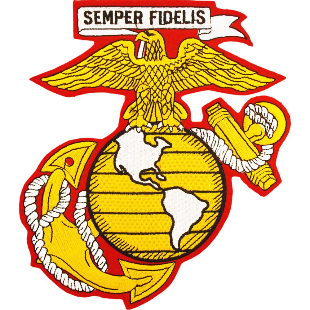 Eagle Emblems Patch-USMC Eagle Globe Anchor (EGA) (5-1/2")