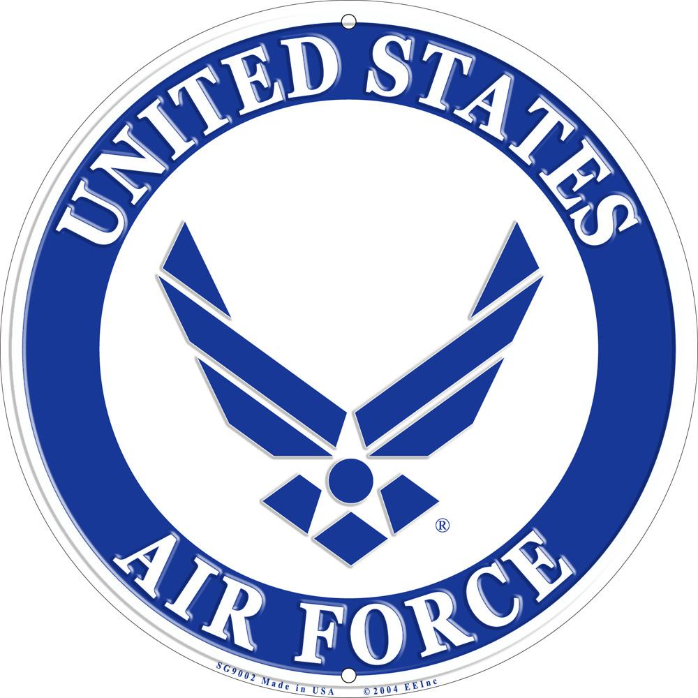 U.S. Air Force Logo Sign Round 12&#x22;