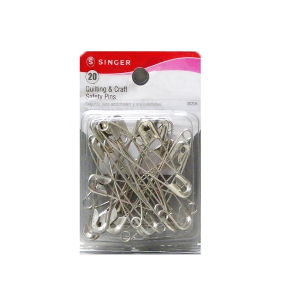 Singer - Quality and Craft Safety Pins 20 In 1 Pack (Size 3-2Cm) 002060