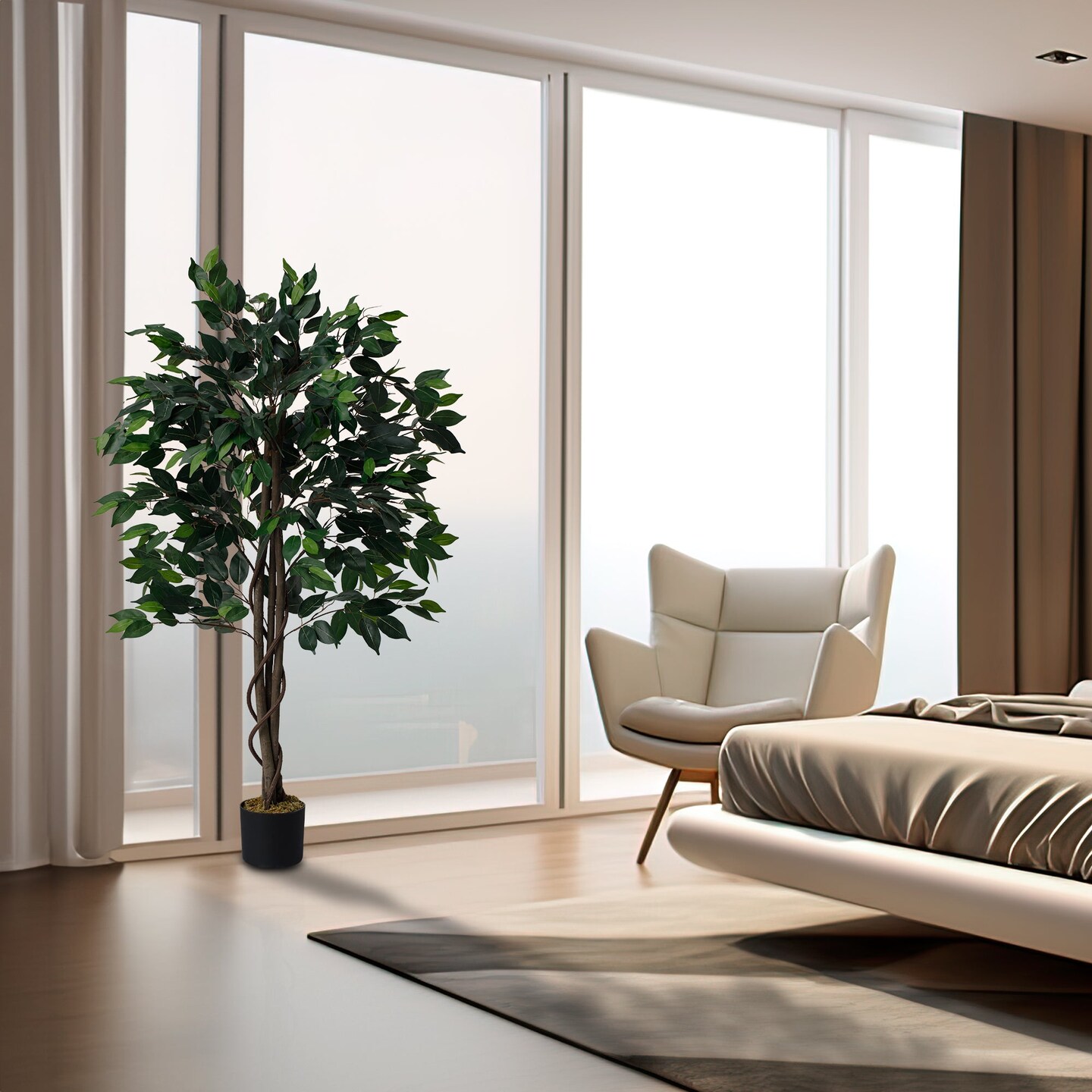 48" Faux Ficus Tree in Pot Michaels