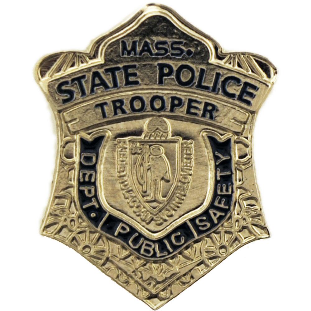 Massachusetts State Police Badge Pin 1&#x22;