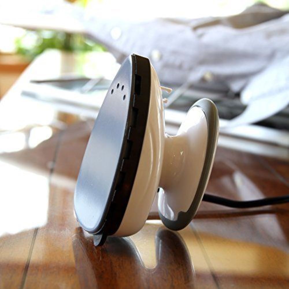 Ivation Mini Iron, Dual Voltage Steam Iron for Clothes, Compact Travel Iron W/Extra-Long Power Cord