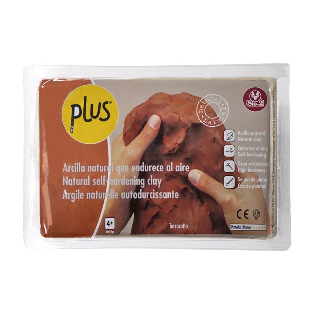 Sio-2 Color Plus Argilla Naturale Verde – 500g, Modellabile E Asciugatura All'Aria