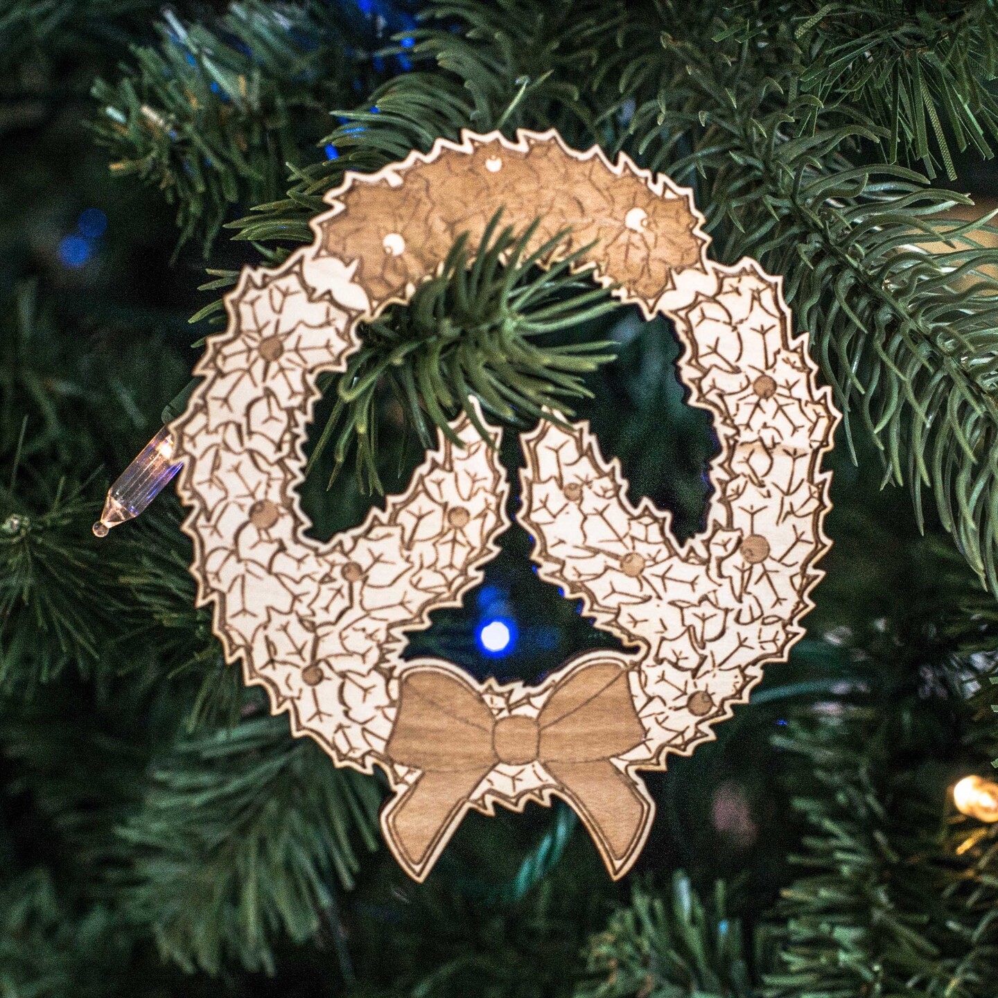 Elephant Worlds Greatest Godmother - Cedar Ornament
