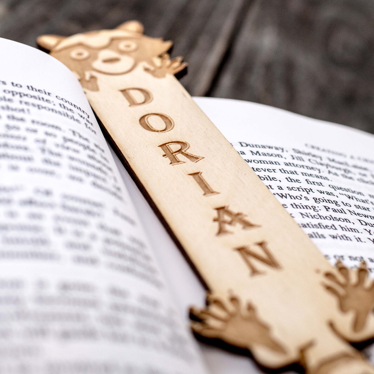 Wooden Lord of the Rings Bookmark