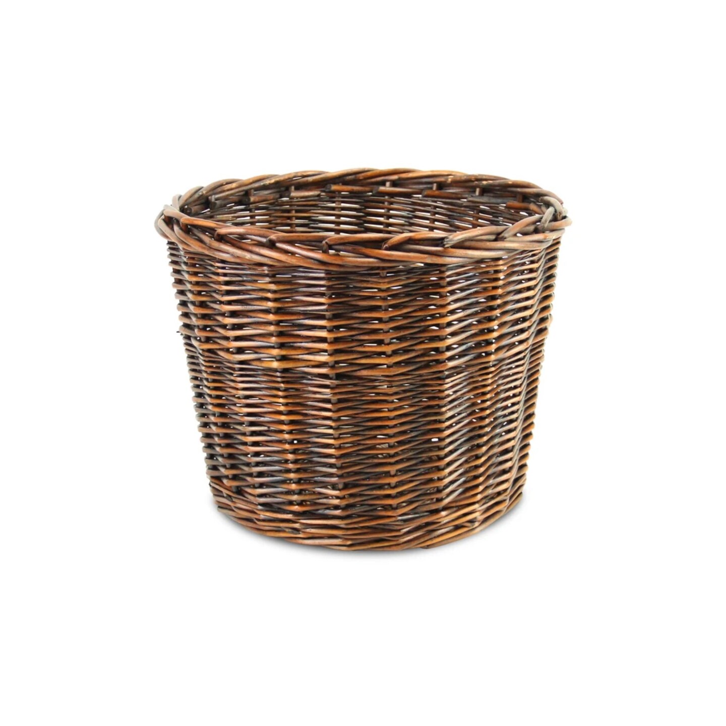 Contemporary Home Living 15" Brown Willow Dark Smoke Lined Design Planter Basket Michaels