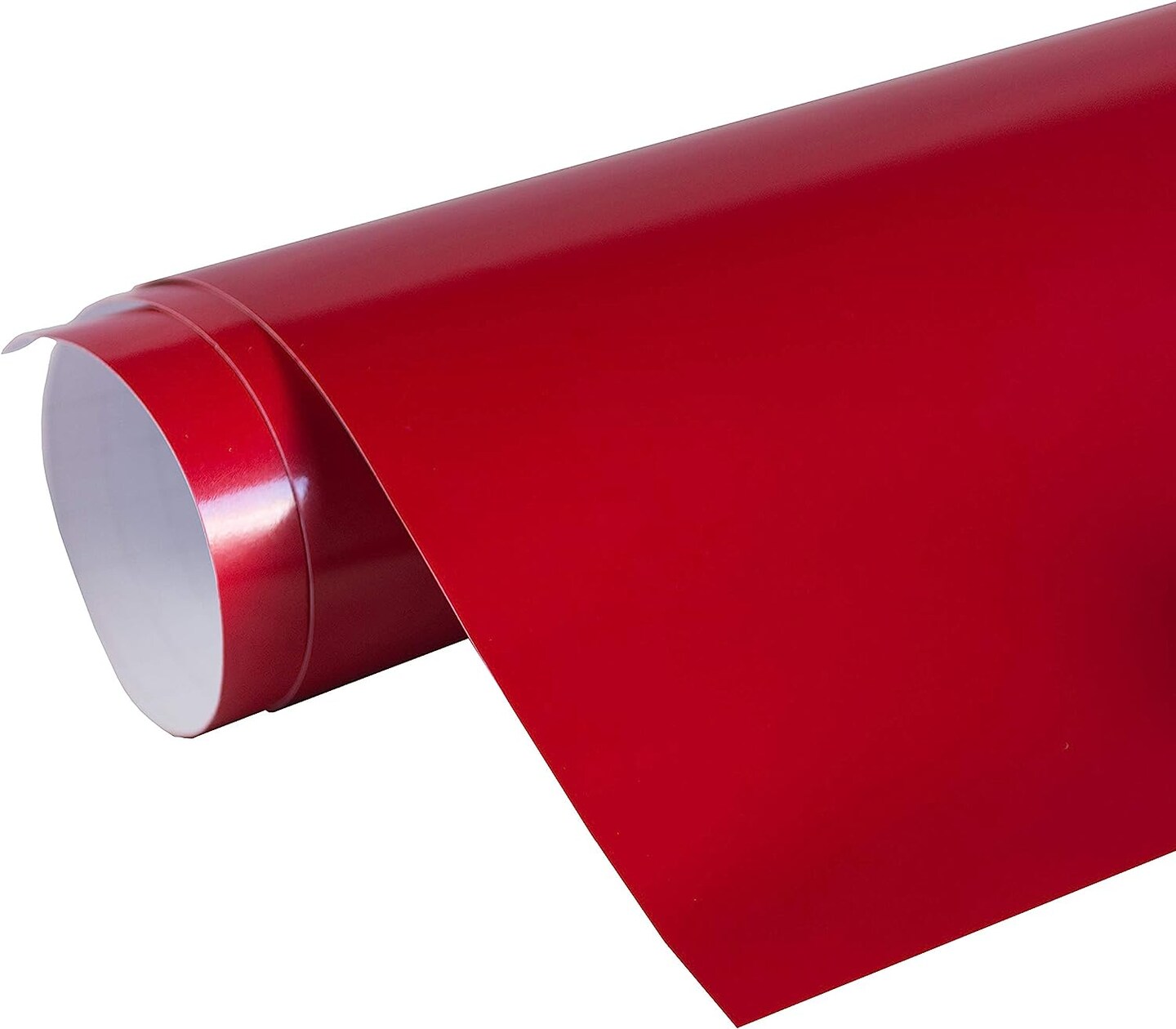 24" x 10 ft Roll of Glossy Orange Repositionable Adhesive-Backed Vinyl for Craft Cutters, Punches and Vinyl Sign Cutters