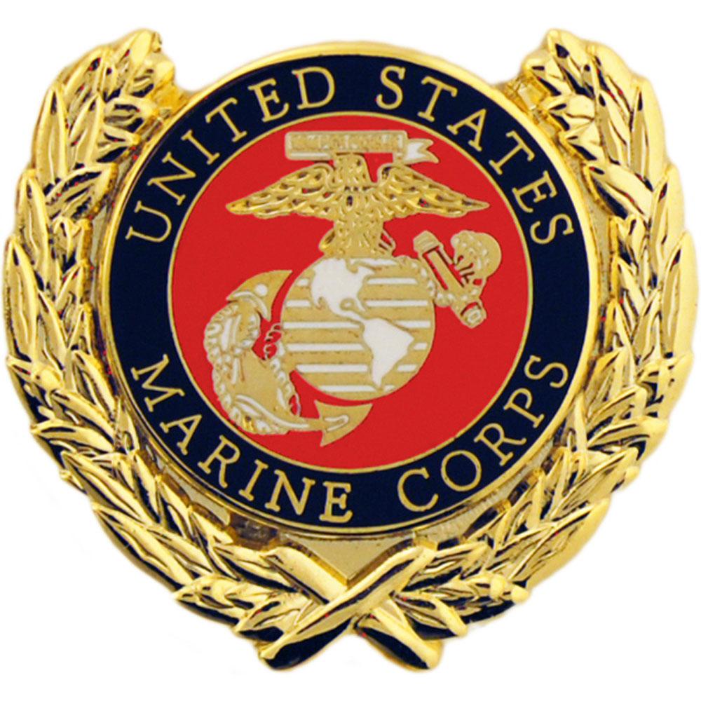 PINS- USMC Marine Core LOGO,WREATH (1-1/8