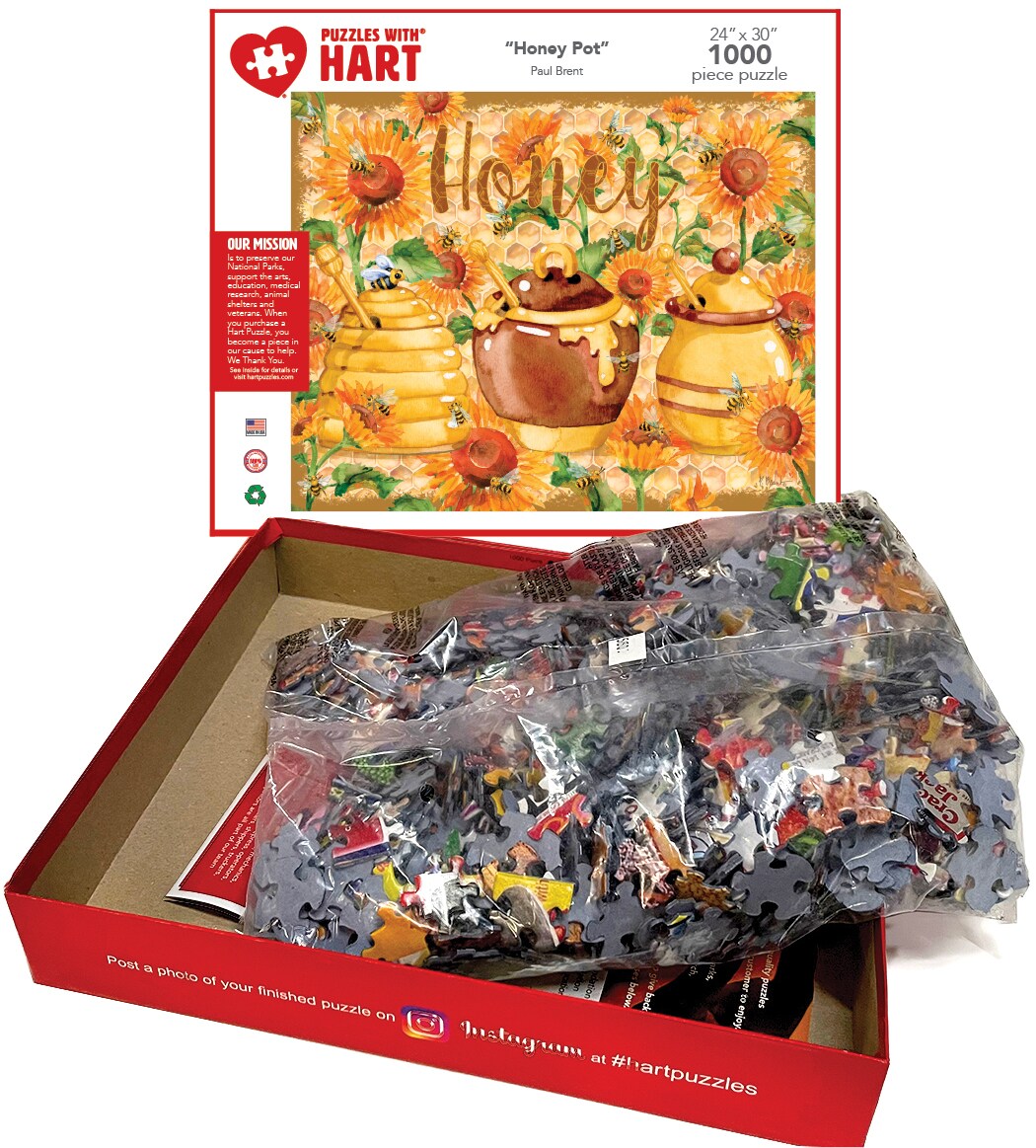Hart 24&#x22;x30&#x22; 1000 pc Premium Jigsaw Puzzle - Honey Pot by Paul Brent