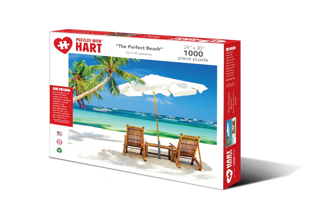 Hart 24&#x22;x30&#x22; 1000 pc Premium Jigsaw Puzzle - The Perfect Beach