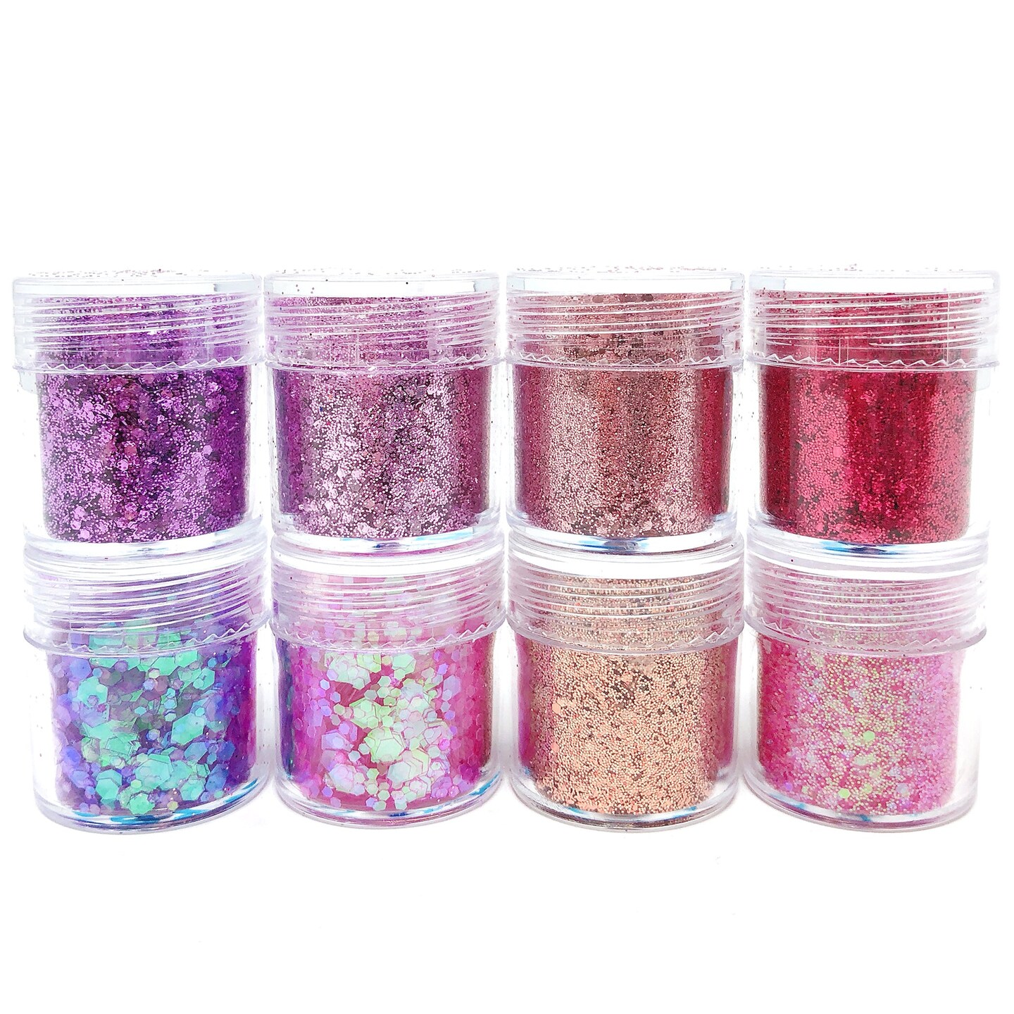 Wrapables Chunky Glitter for Hair Face Makeup Nail Art Decoration (8 Colors)