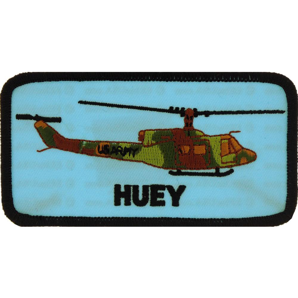 Huey Helicopter Patch Green 3&#x22;