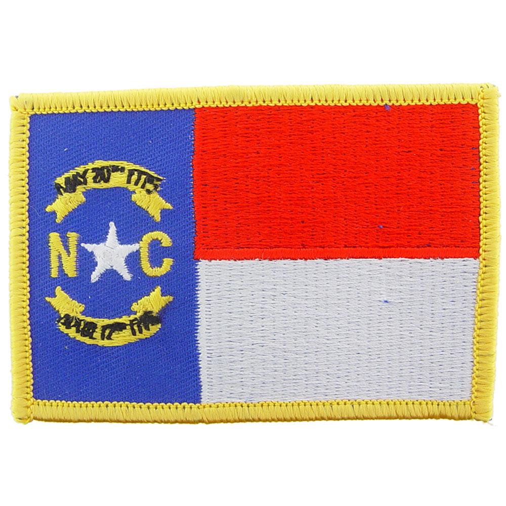 North Carolina State Flag Patch 2 1/2&#x22; x 3 1/2&#x22;