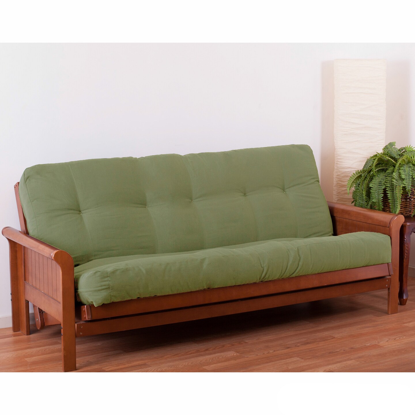 Blazing Needles Renewal 7-inch Twill Full-size Futon Mattress - Sage - Sage