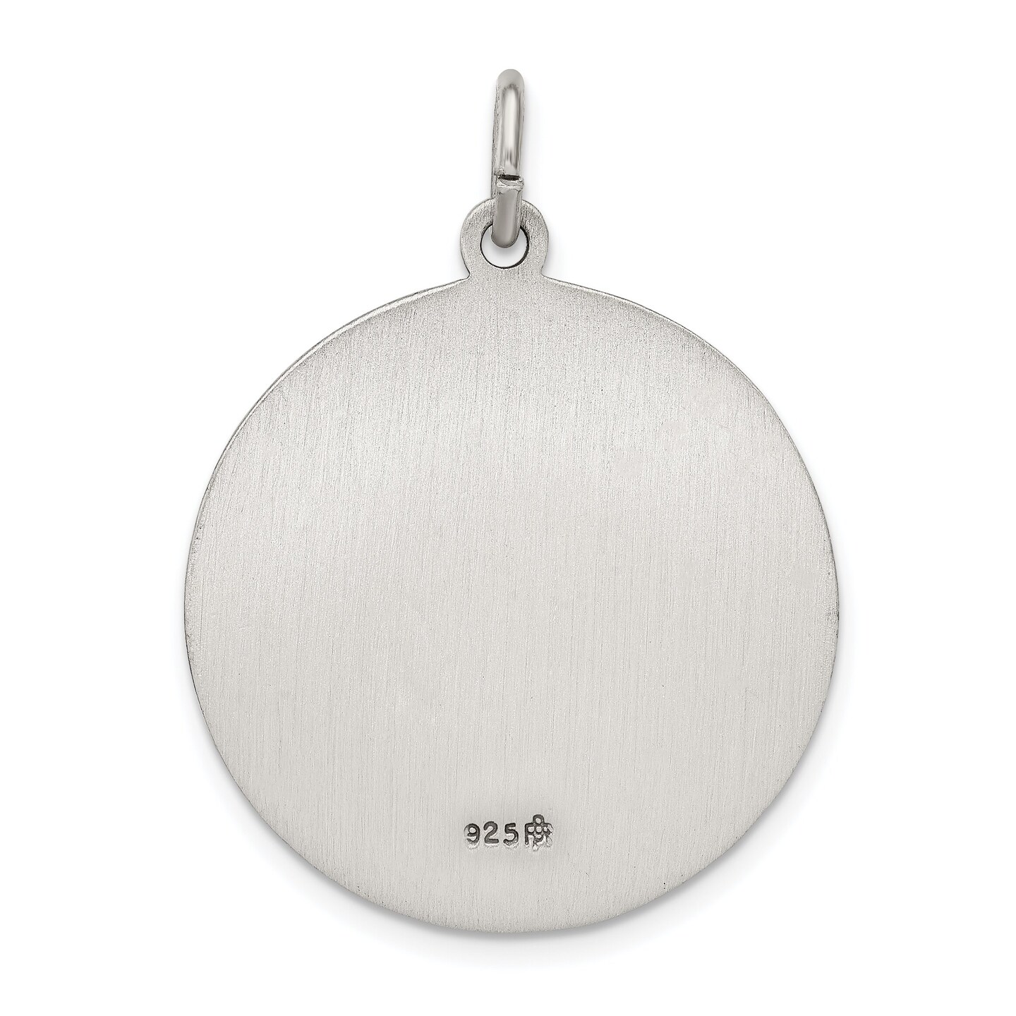 Sterling Silver Saint Anthony Round Medal