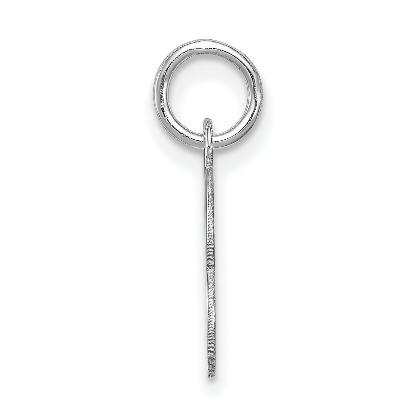 Sterling Silver Small Block Initial Letter B Charm Jewerly 16mm x 10mm
