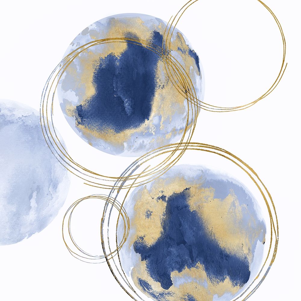 Circular Blue and Gold I by Natalie Harris - Item # VARPDXHN117667