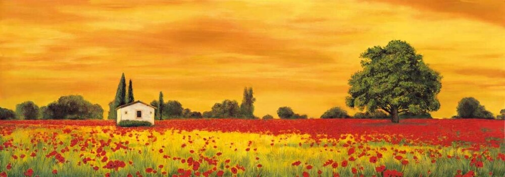 Field of Poppies Poster Print by Richard Leblanc # RL6349