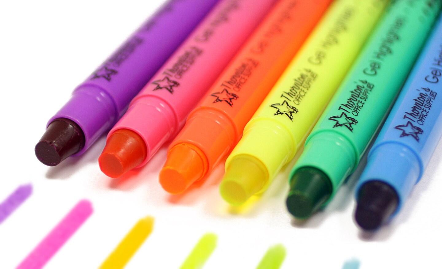 Thornton&#x27;s Office Supplies Twist-Retractable Bible Gel Highlighters, 12-Count