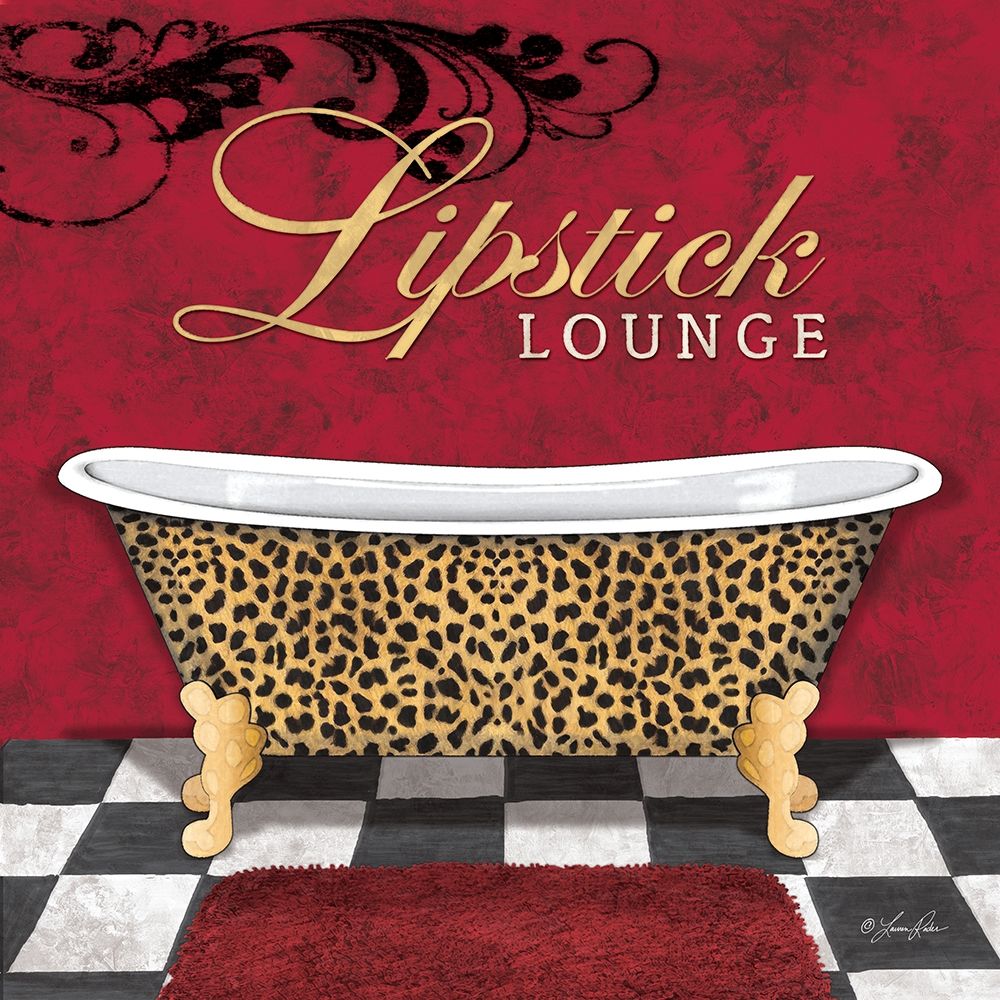 Lipstick Lounge Poster Print by Lauren Rader # RAD512