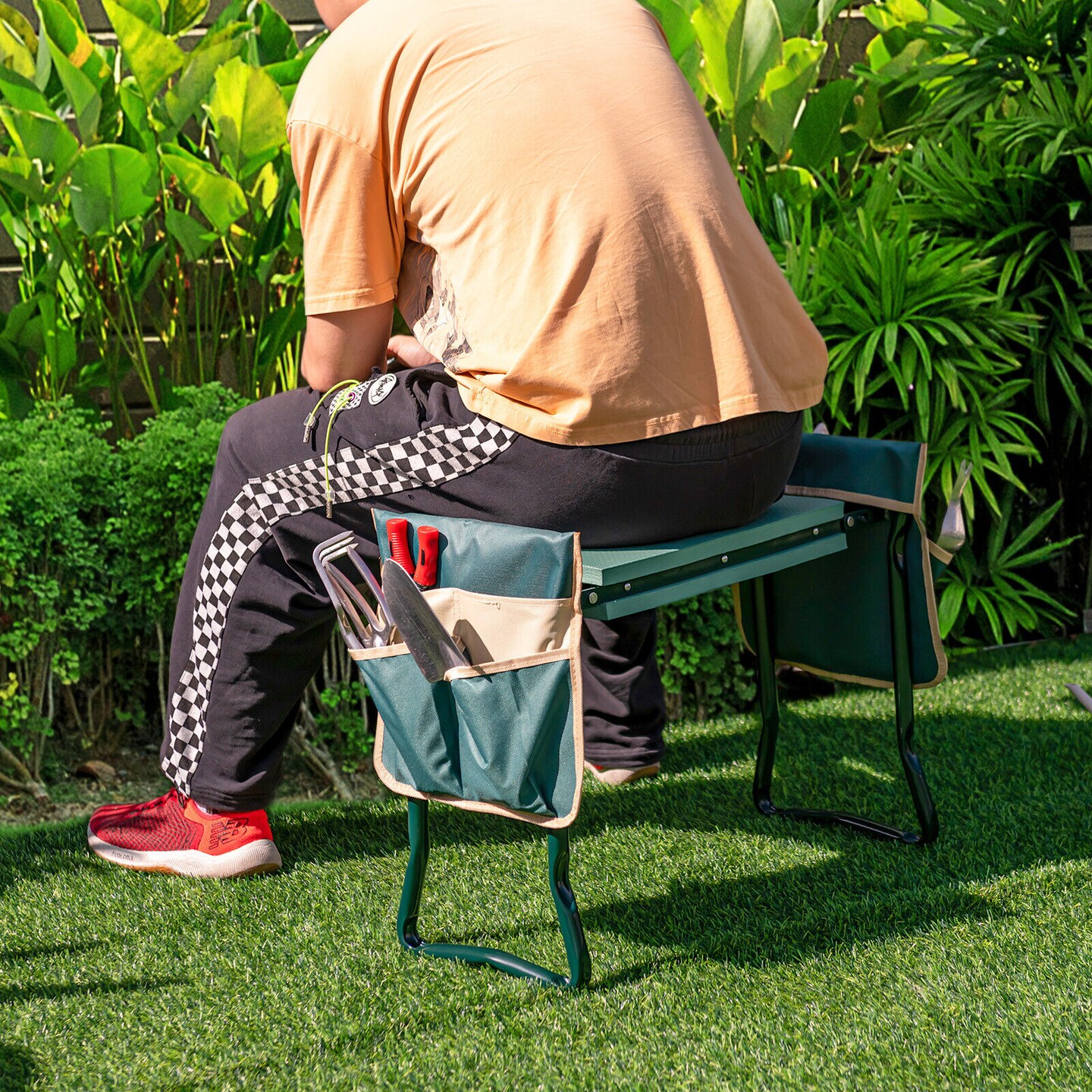 Folding Garden Kneeler And Seat Bench