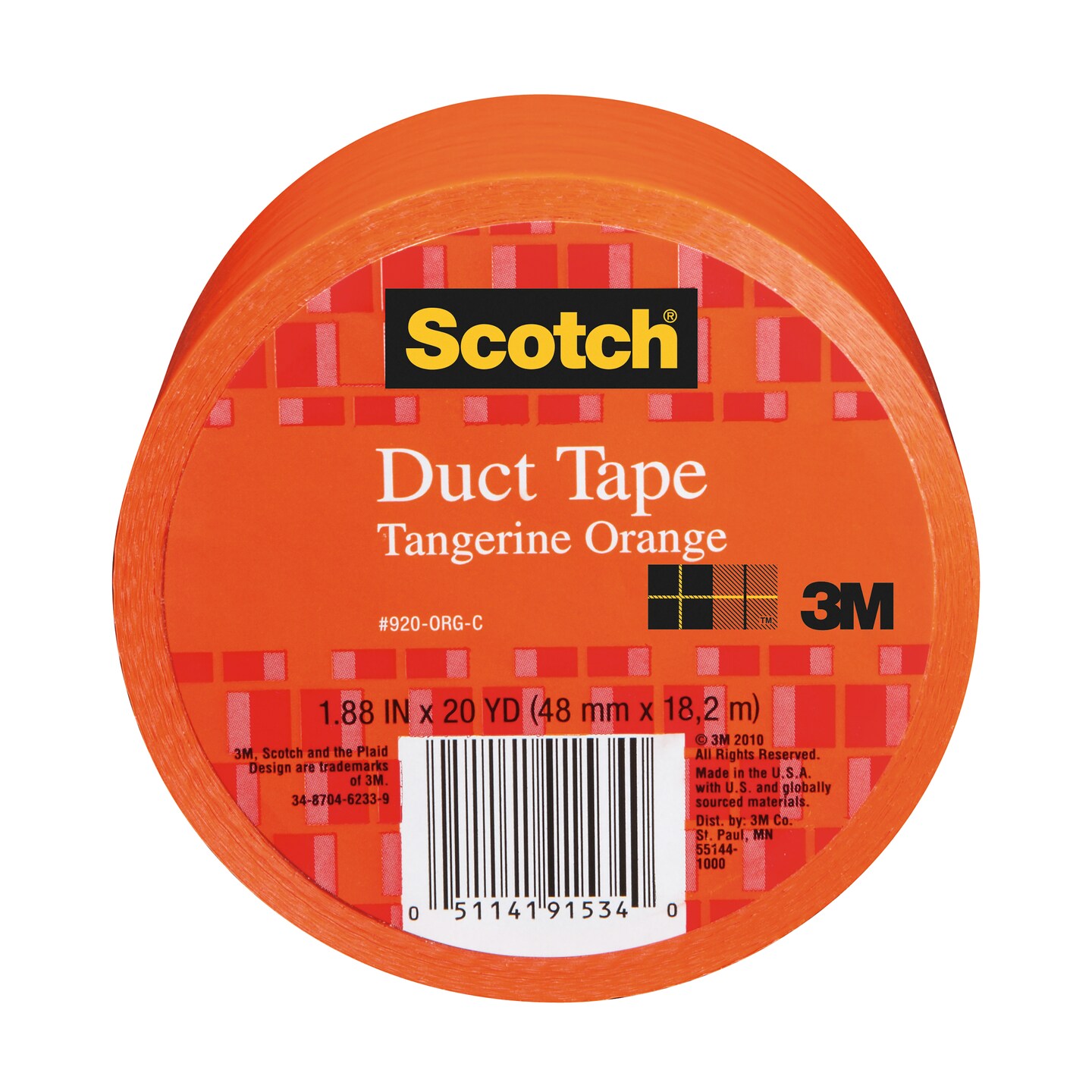 3M Scotch Duct Tape for Artists, Orange, 1.88&#x22; x 20 yds.