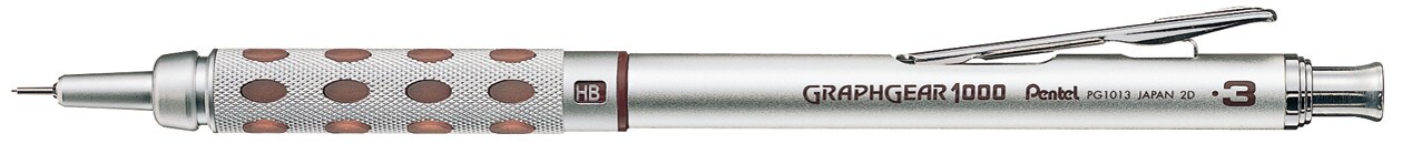 Pentel GraphGear 1000 Drafting Pencil, .3mm, Brown