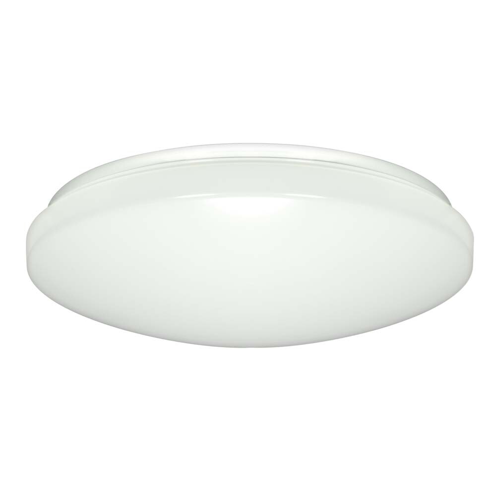 Nuvo 16.5w 14&#x22; LED Flush Mounted w/ White Acrylic LED in White Finish 3000k