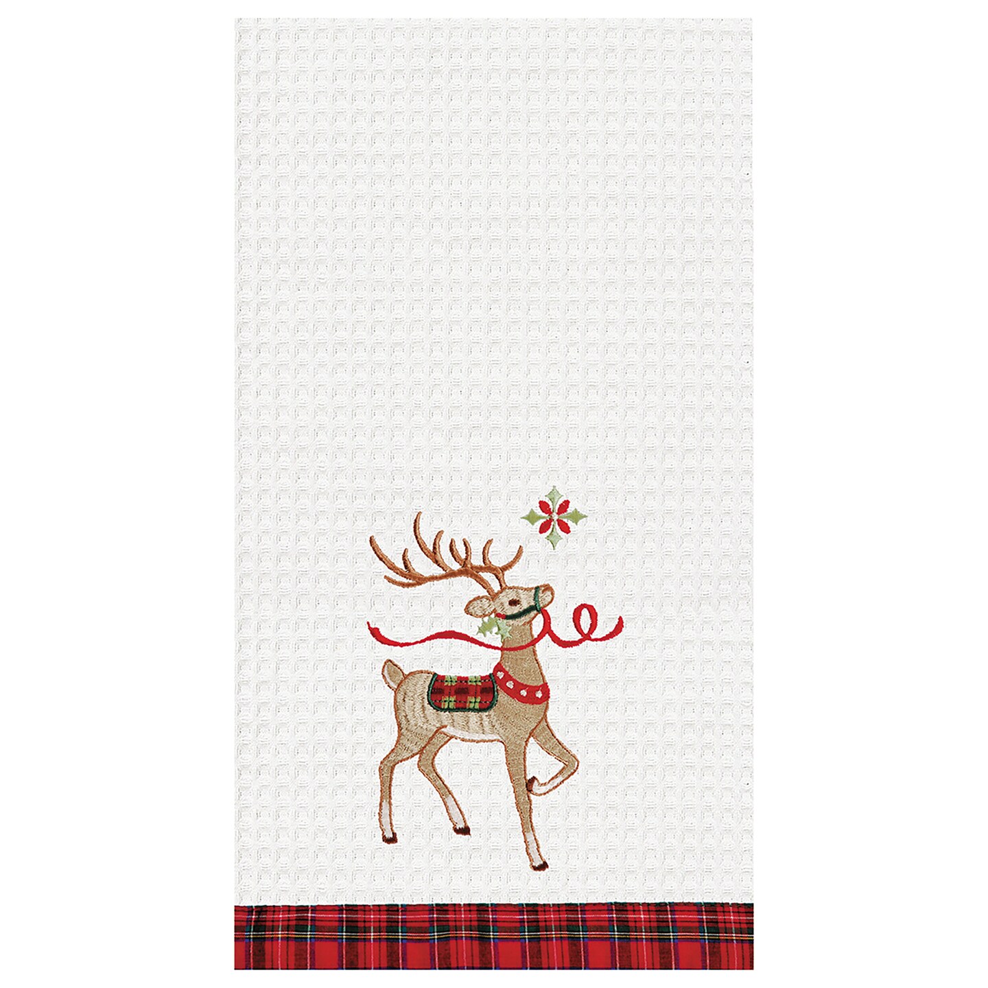 Christmas Reindeer Holiday Cotton Tea Towels Kitchen