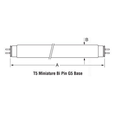 USHIO F8T5BLB 7.2W UV Blacklight Blue Fluorescent Lamp