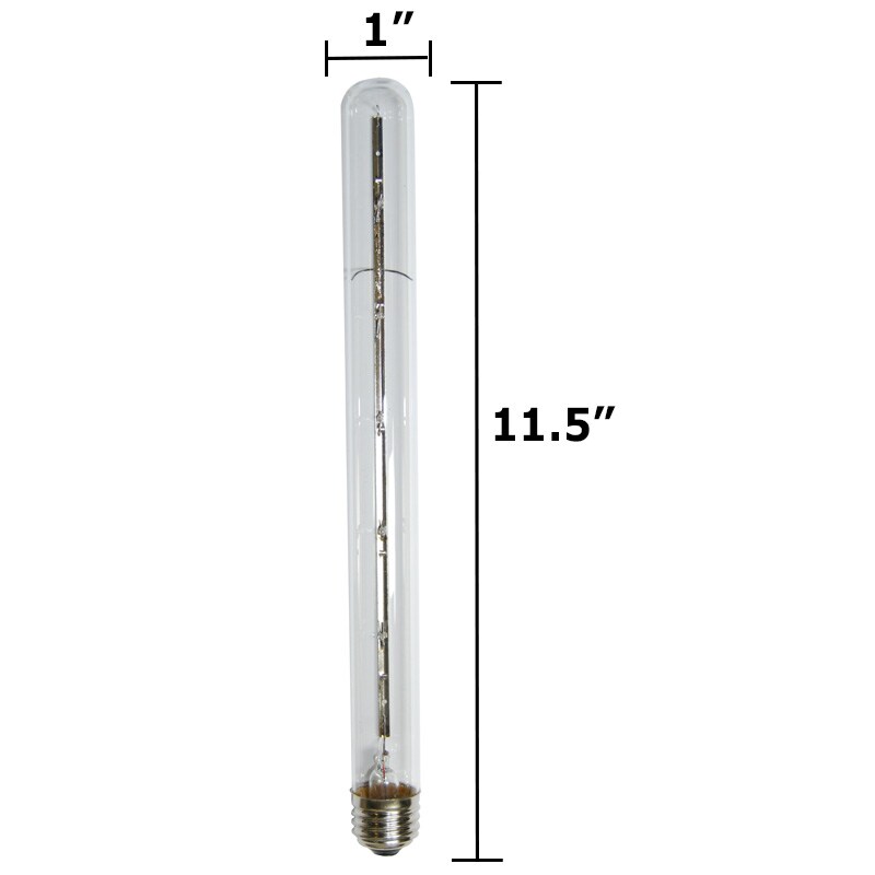 Satco S2978 60W 130V T8 Clear Showcase E26 Medium Base Incandescent light bulb