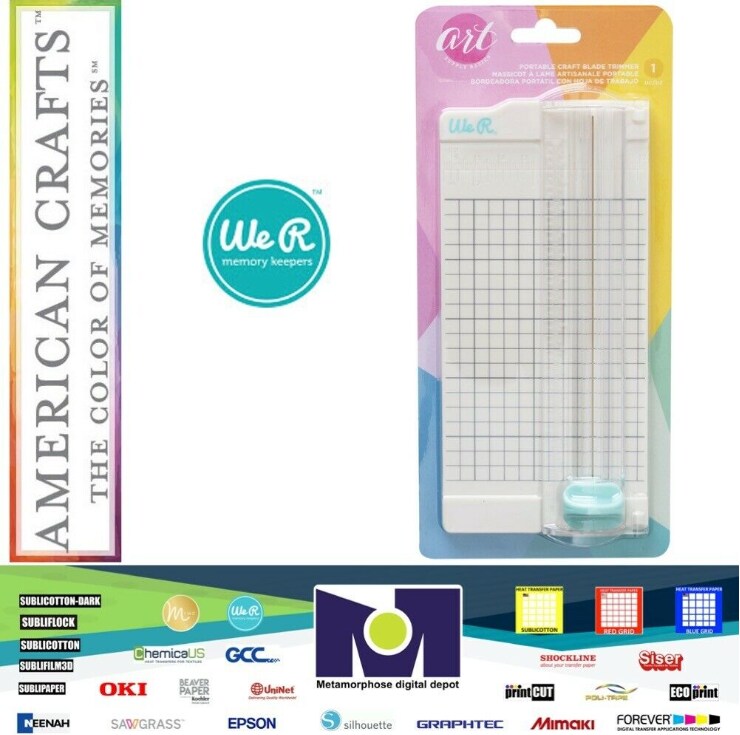 Markers and Tools - American Crafts Craft Blade Trimmer 9.5" Mini Rainbow Geometric - (1 Piece) 34006676