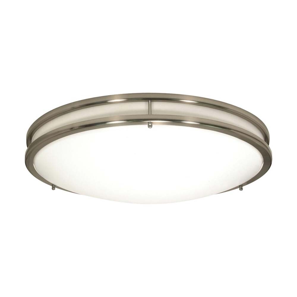 Nuvo Glamour LED 13-in Flush Mount Fixture Brushed Nickel Finish CCT Selectable