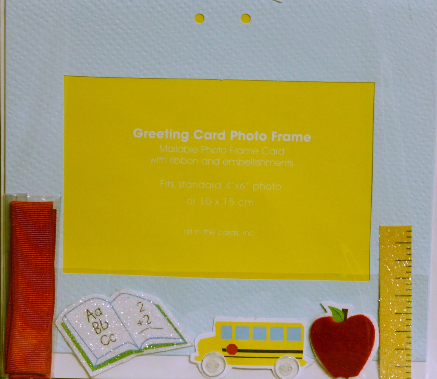 Designer D.I.Y. School Days Photo Frame Greeting Card Kit