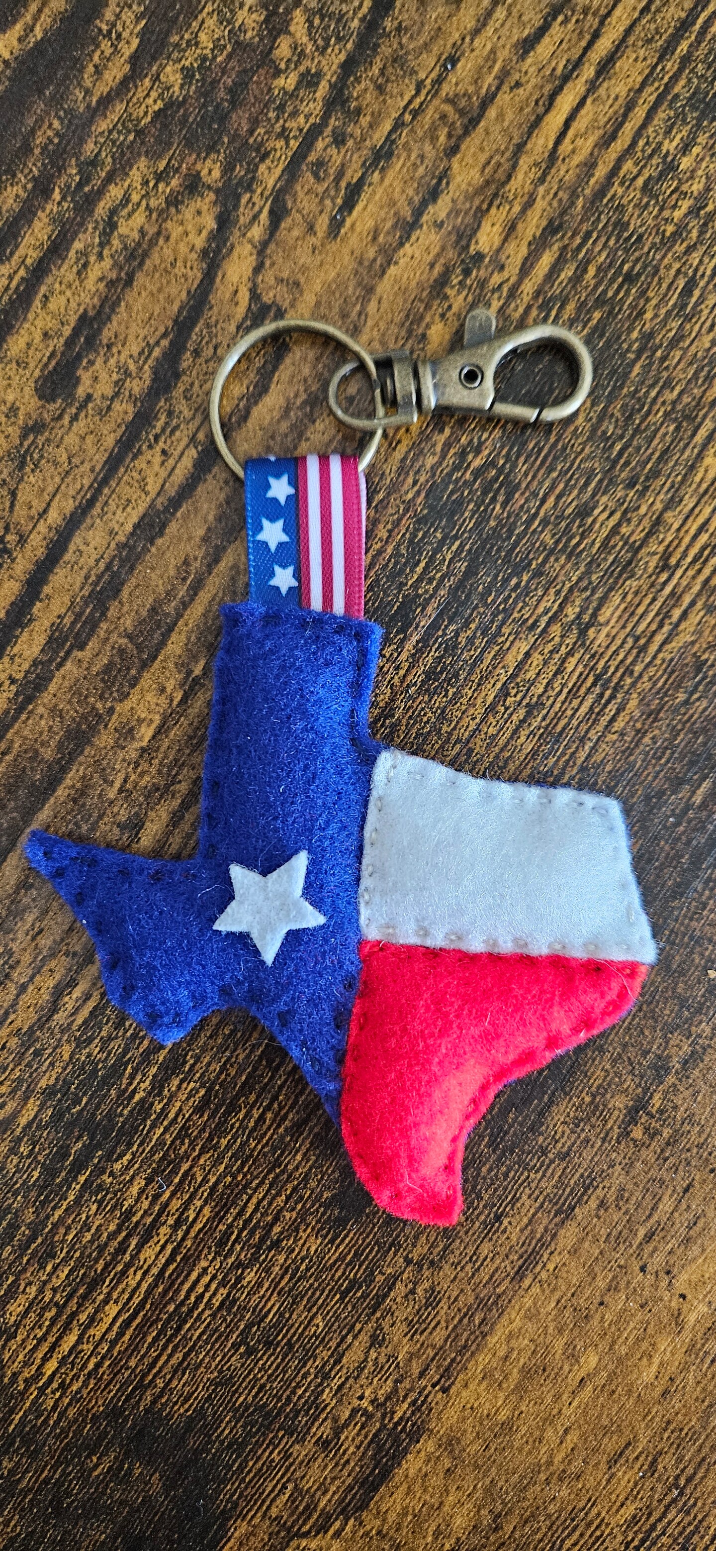 Felt Texas Keychain