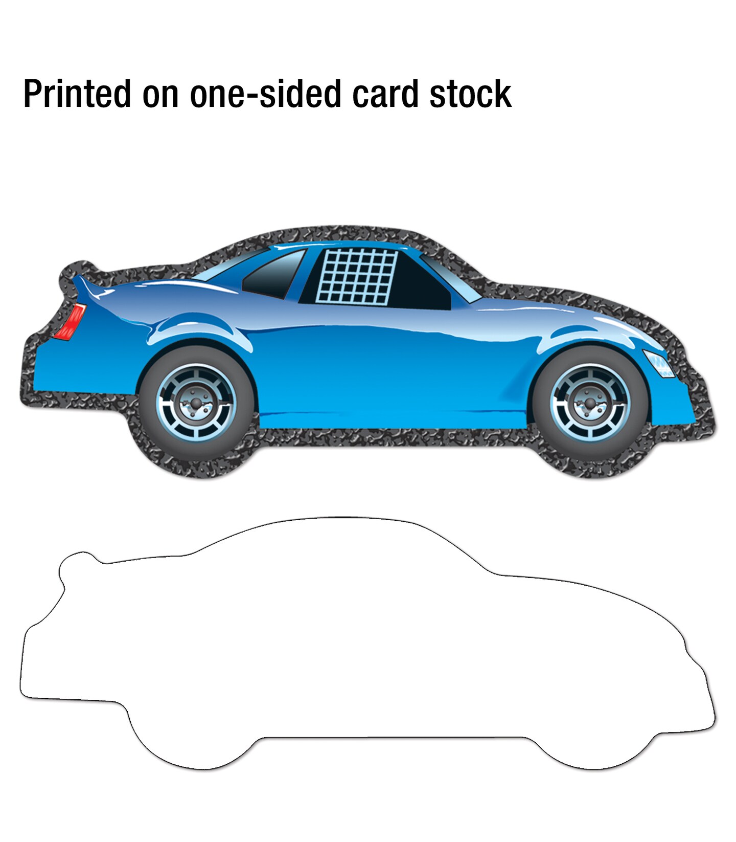 Carson Dellosa 36-Piece Race Car Cutouts, Colorful Cardstock Car Decor for Bulletin Board, Name Tags, Posterboard, NASCAR Themed Classroom, Party, and Locker Decorations