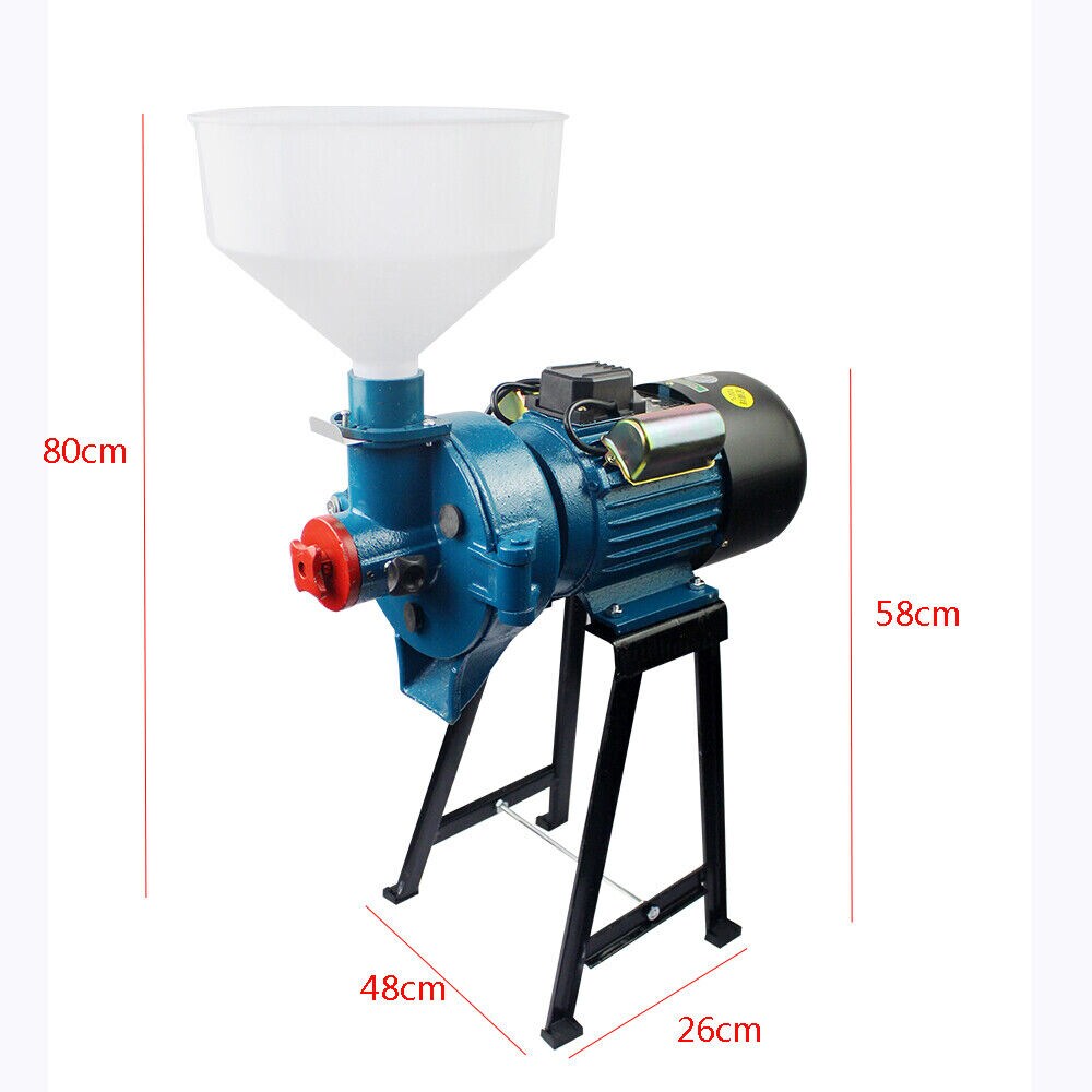 Kitcheniva 2.2KW 110V Wet Electric Corn Mill Grinder Grinding Machine With Funnel